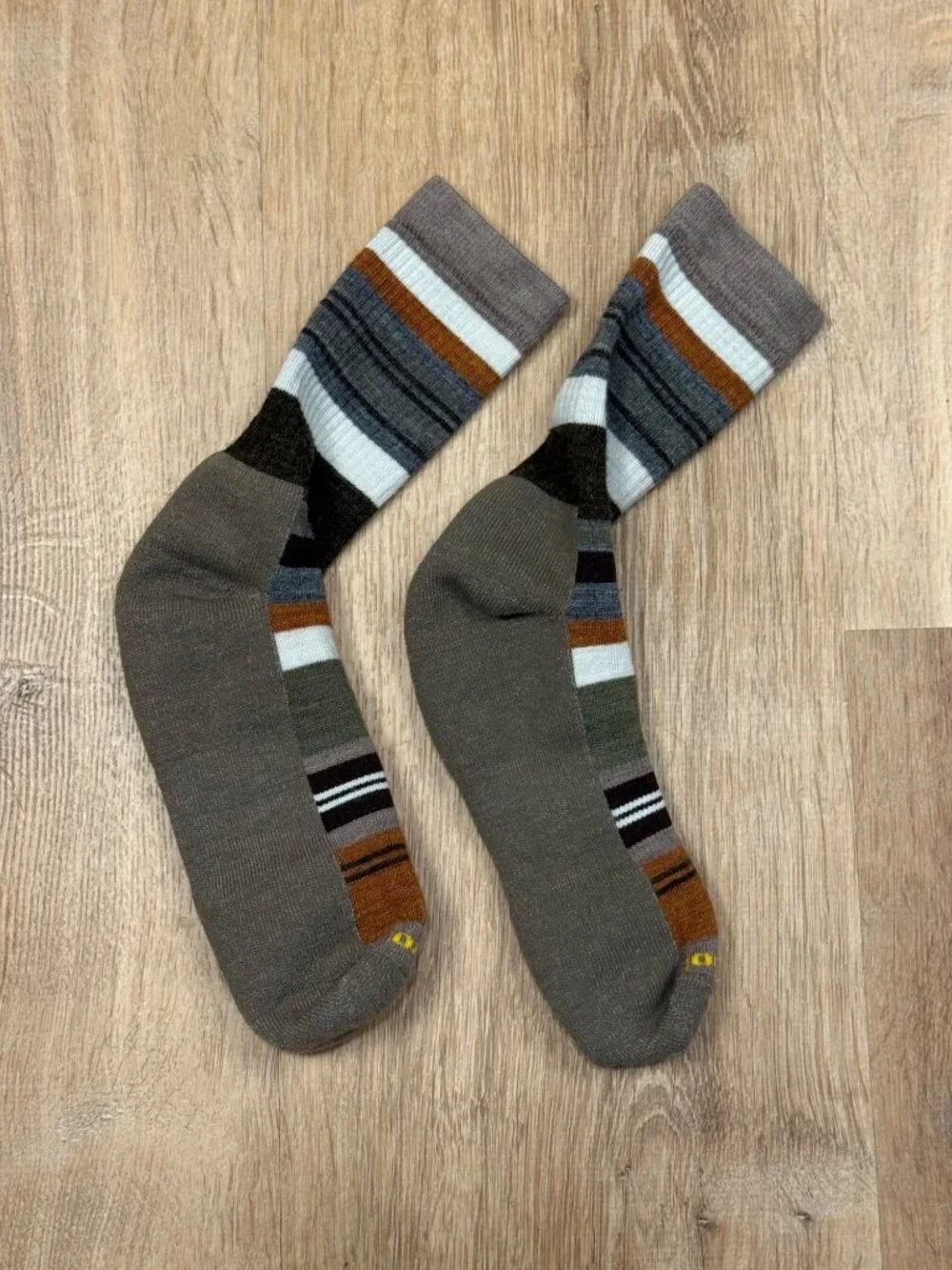 Smartwool Striped Crew Socks Size Large 9-11